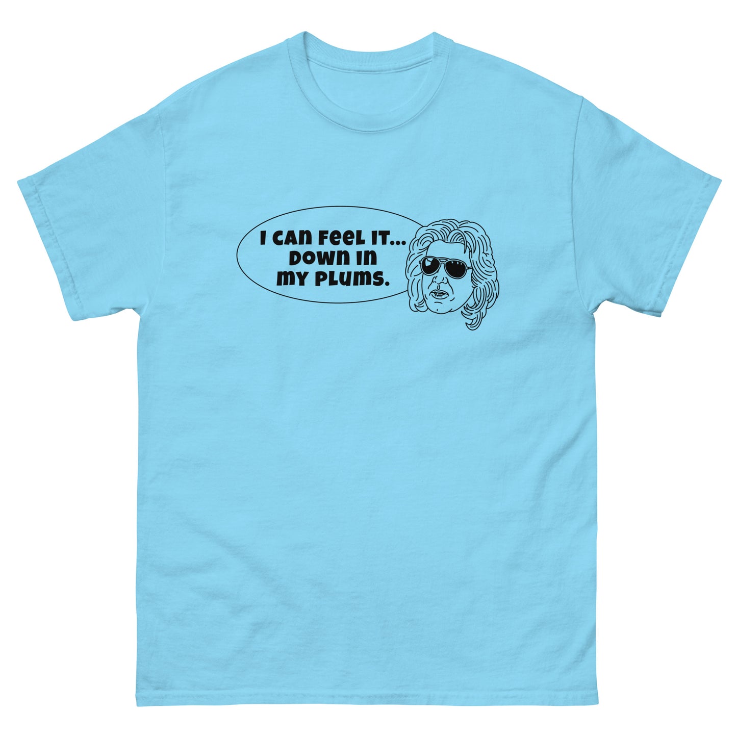 Men's Classic Tee - "I can feel it down in my plums"